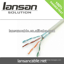 El mejor cable del LAN del ftp cat5e del precio 4P * 24AWG prueba del fluke del paso 0.51mm